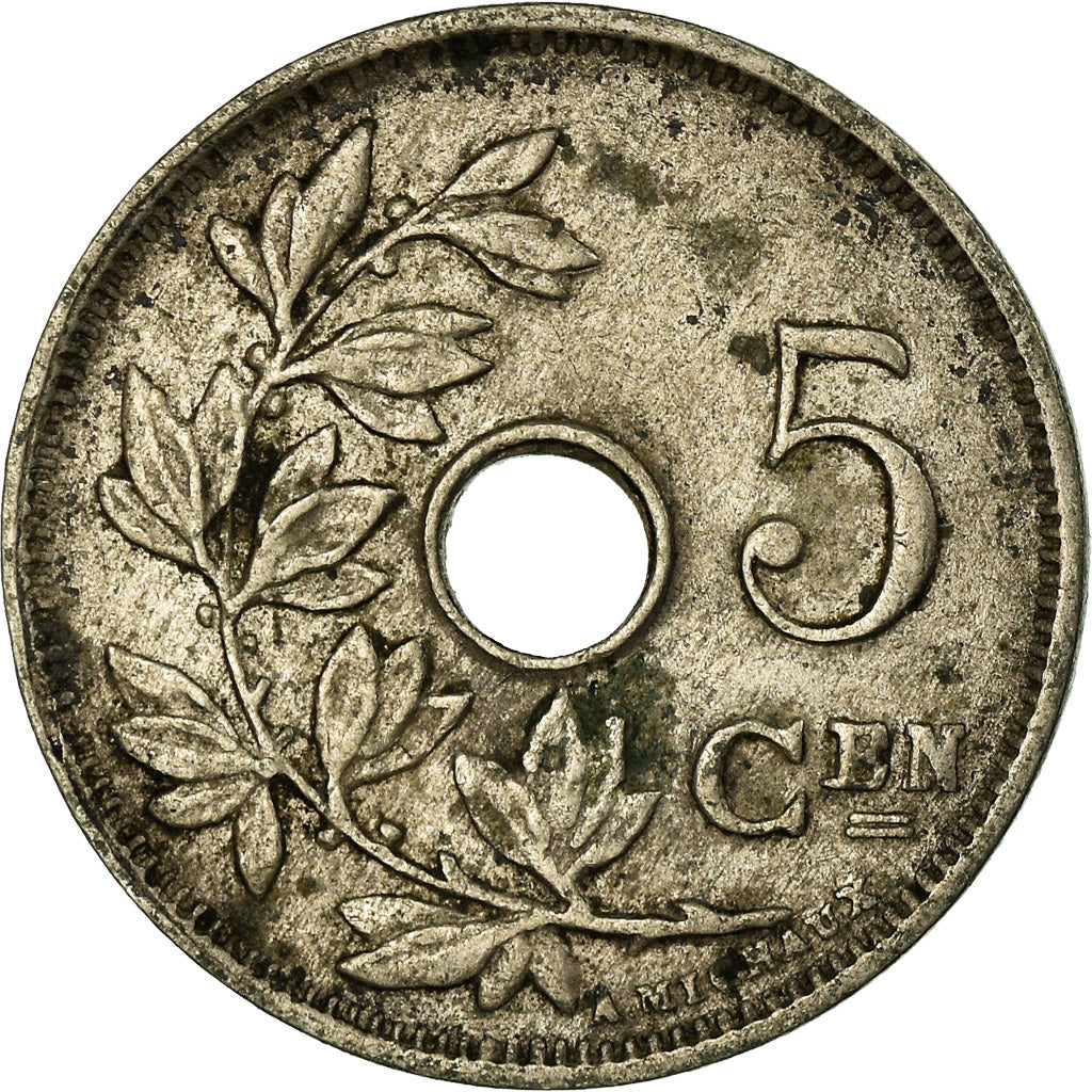 Moeda, Bélgica, 5 Centimes, 1928, VF(30-35), Cobre-níquel, KM:67