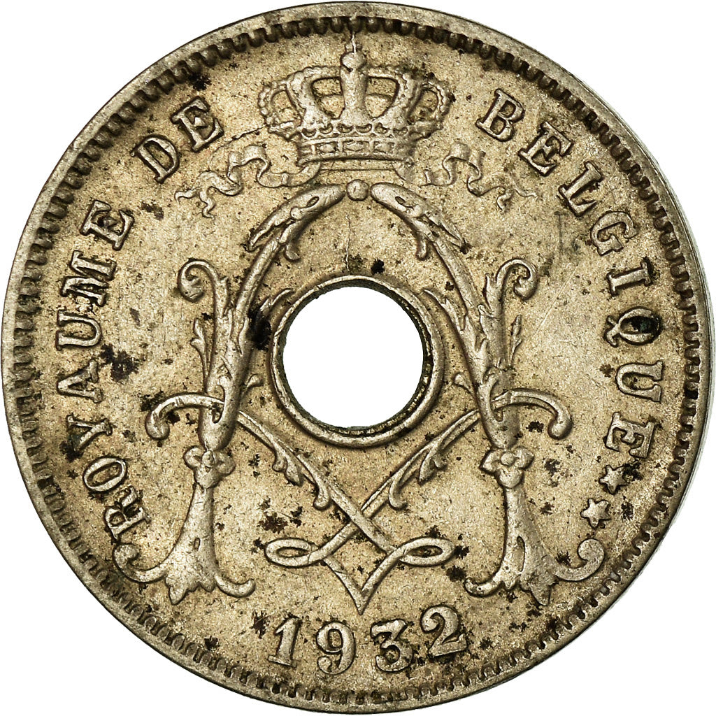Coin, Belgium, 5 Centimes, 1932, VF(30-35), Nickel-brass, KM:93