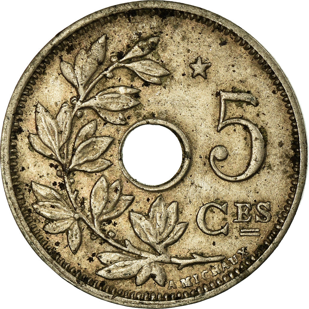 Coin, Belgium, 5 Centimes, 1932, VF(30-35), Nickel-brass, KM:93