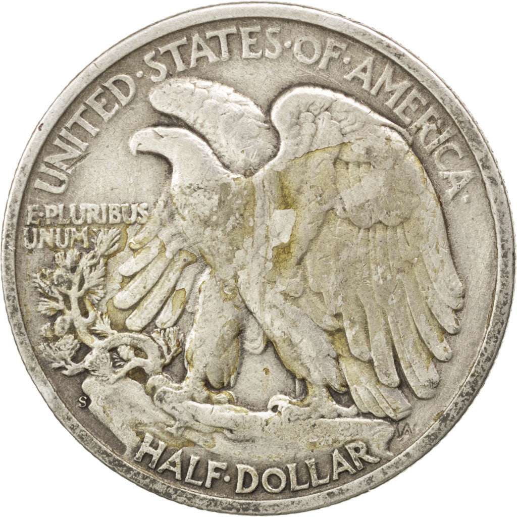 UNITED STATES, Walking Liberty Half Dollar, Half Dollar, 1945, U.S. Mint, KM...