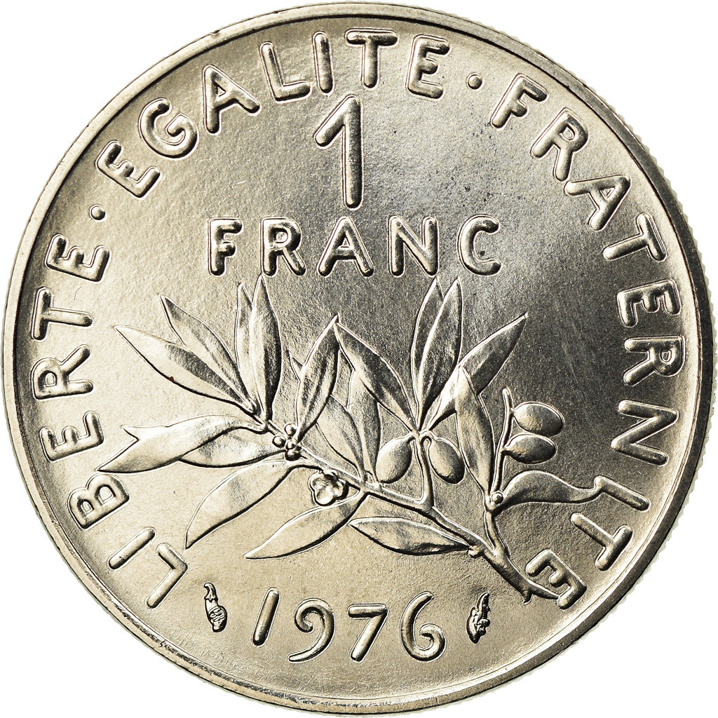 Monnaie, France, Semeuse, Franc, 1976, Paris, FDC, Nickel, Gadoury:474, KM:925.1