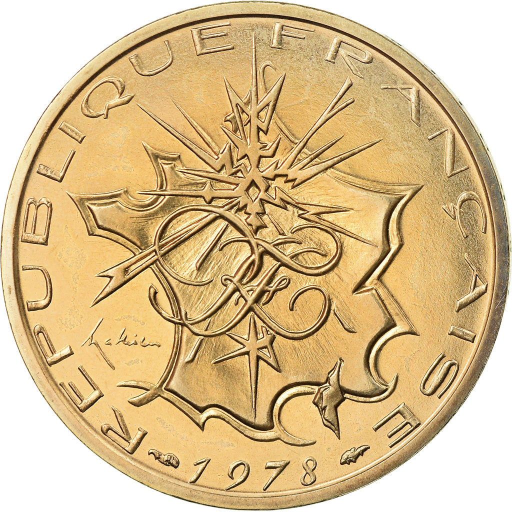 Munten, Frankrijk, Mathieu, 10 Francs, 1978, Paris, FDC, Nickel-brass, KM:940