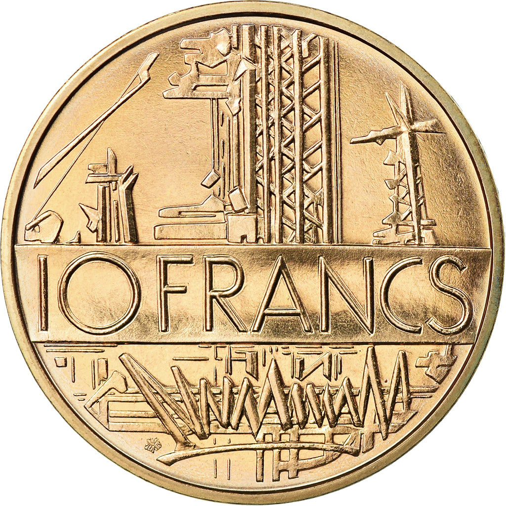 Munten, Frankrijk, Mathieu, 10 Francs, 1978, Paris, FDC, Nickel-brass, KM:940