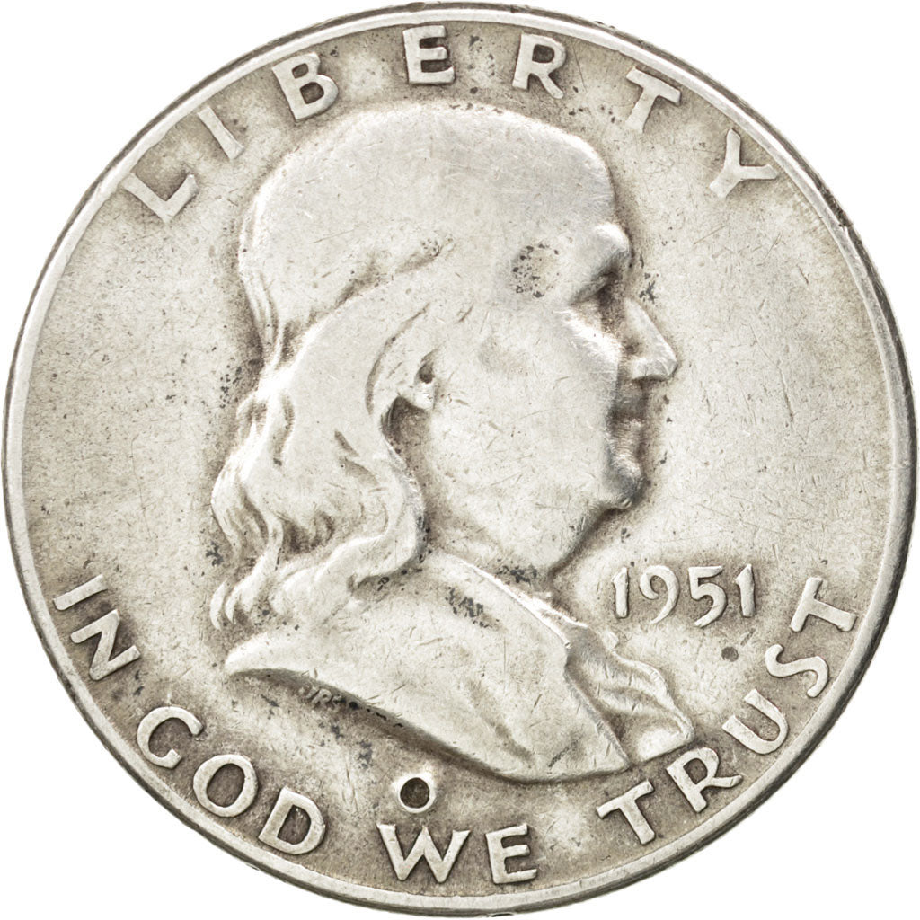 UNITED STATES, Franklin Half Dollar, Half Dollar, 1951, U.S. Mint, KM #199,...