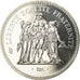 Coin, France, Hercule, 50 Francs, 1976, Paris, MS(65-70), Silver, KM:941.1