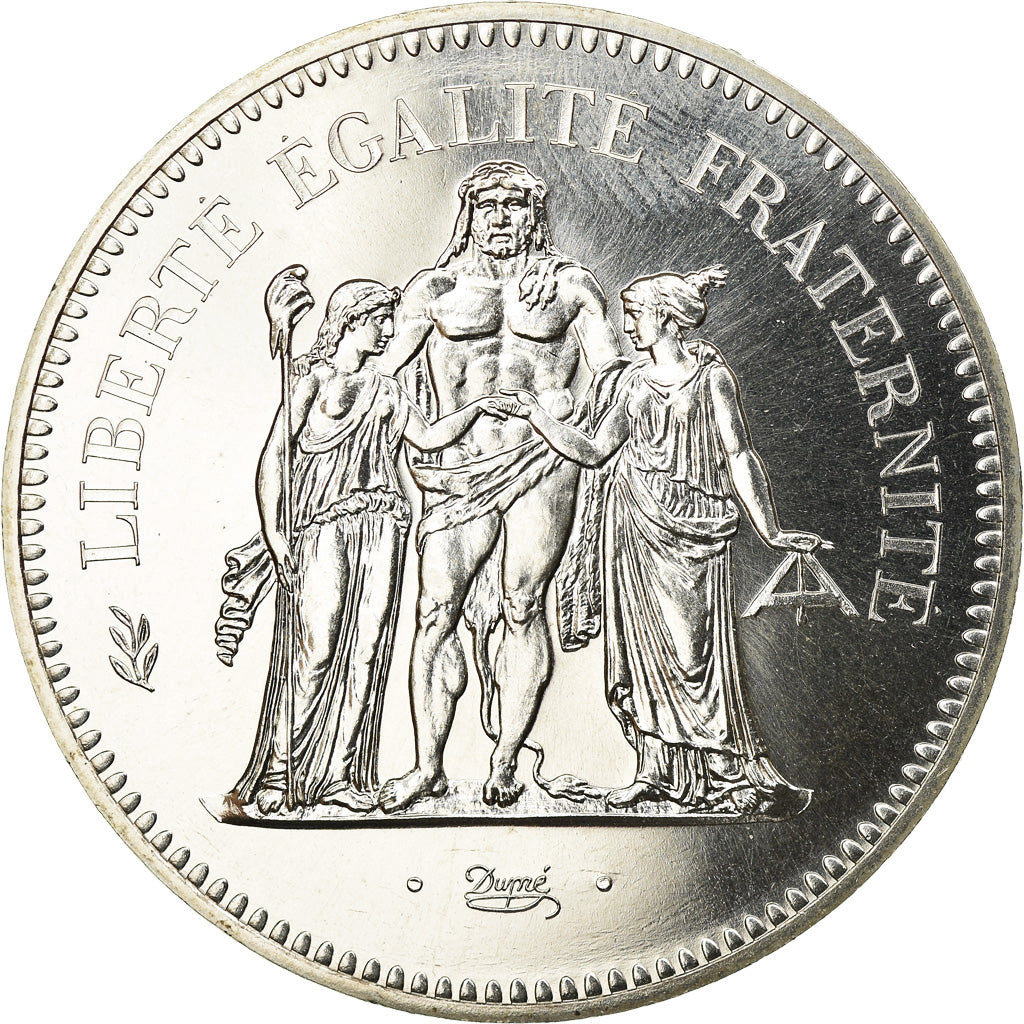 Coin, France, Hercule, 50 Francs, 1978, Paris, MS(65-70), Silver, KM:941.1