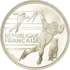 Coin, France, albertville 92, 100 Francs, 1990, Proof, MS(63), Silver, KM:980