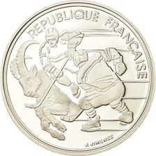 Coin, France, albertville 92, 100 Francs, 1991, Proof, MS(63), Silver, KM:993