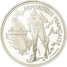 Coin, France, albertville 92, 100 Francs, 1991, Proof, MS(63), Silver, KM:994