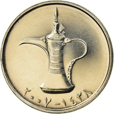 Moeda, Emirados Árabes Unidos, Dirham, 2007, British Royal Mint, MS(63)