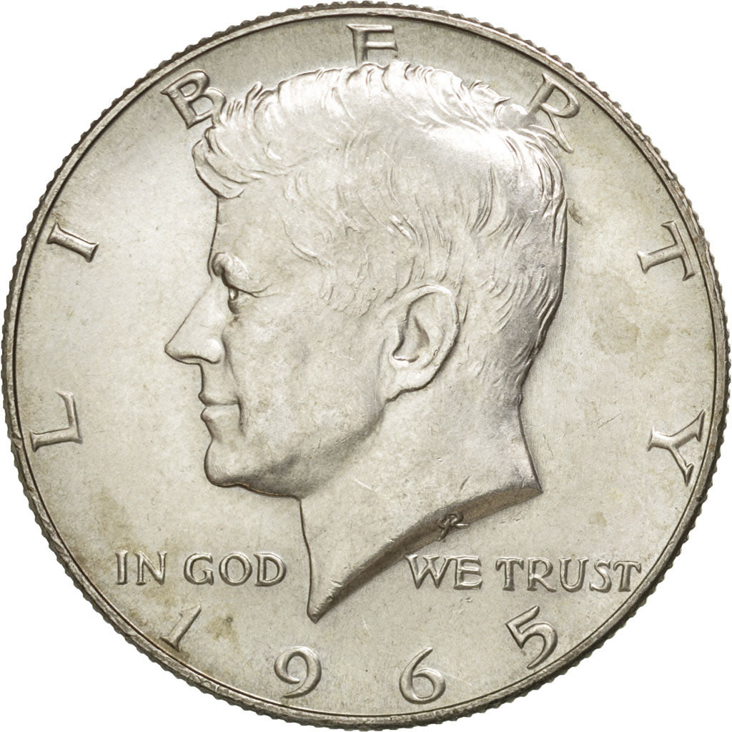UNITED STATES, Kennedy Half Dollar, Half Dollar, 1965, U.S. Mint, KM #202a,...