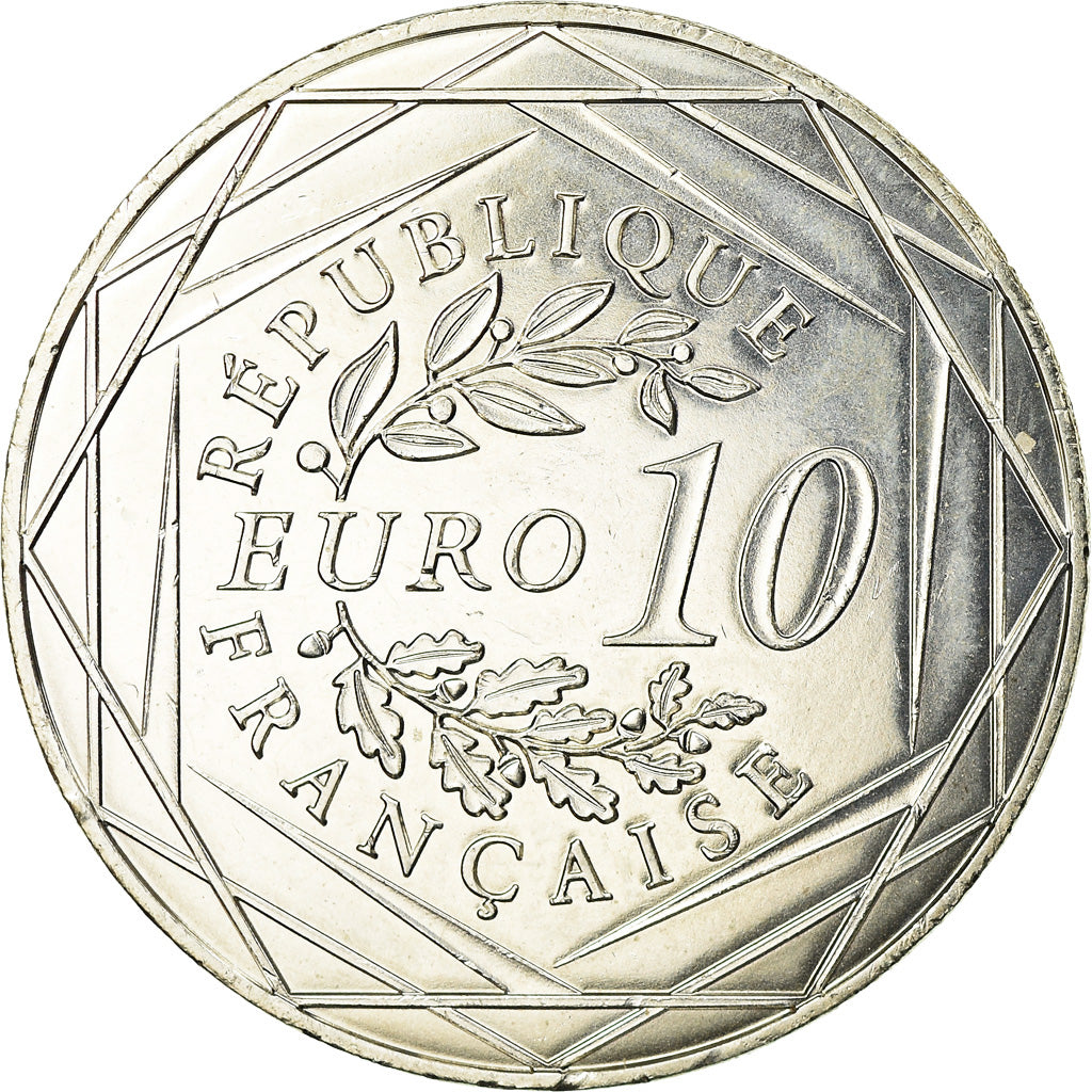 Francia, 10 Euro, Coq, 2016, SPL, Argento