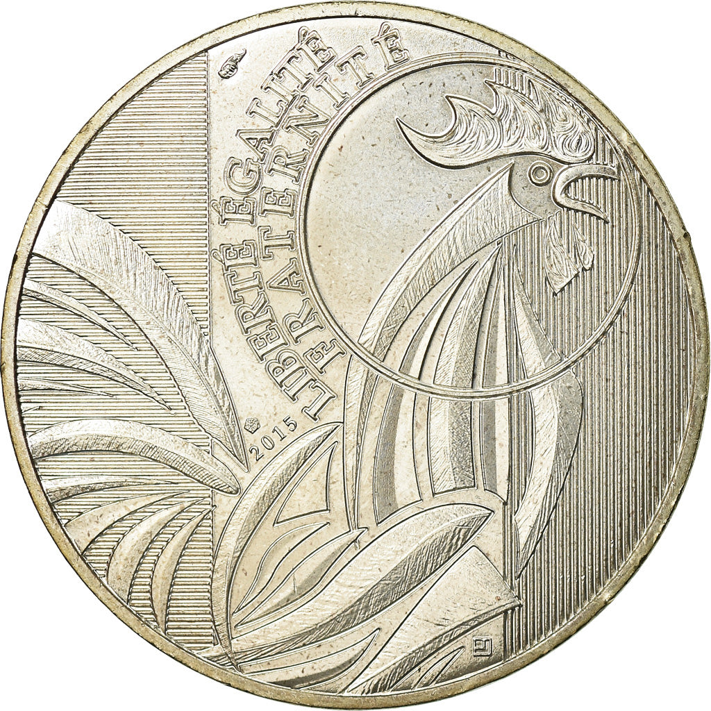 France, 10 Euro, 2015, MS(63), Silver