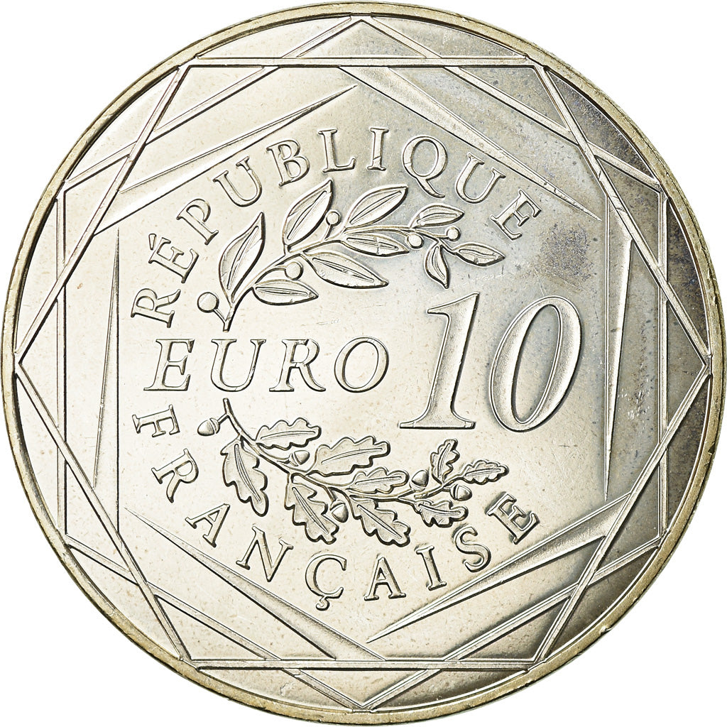 France, 10 Euro, 2015, MS(63), Silver