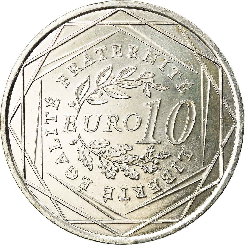 France, 10 Euro, 2009, MS(63), Silver, KM:1580