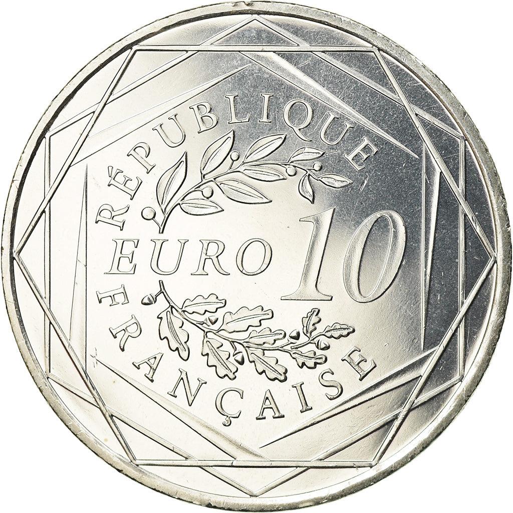 France, 10 Euro, 2012, MS(63), Silver, Gadoury:EU 516, KM:2073