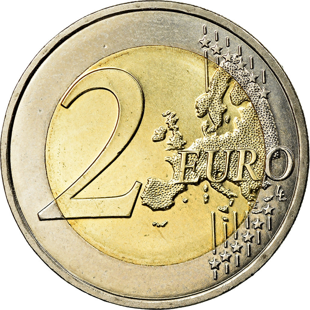 Francia, 2 Euro, UEFA Euro, 2016, SC, Bimetálico, Gadoury:23