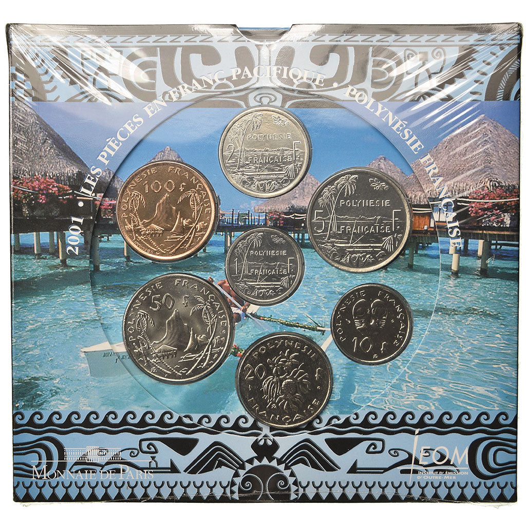 Coin, French Polynesia, Set, 2001, MS(65-70), (No Composition)