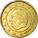 Belgium, 20 Euro Cent, 2007, EF(40-45), Brass, KM:278