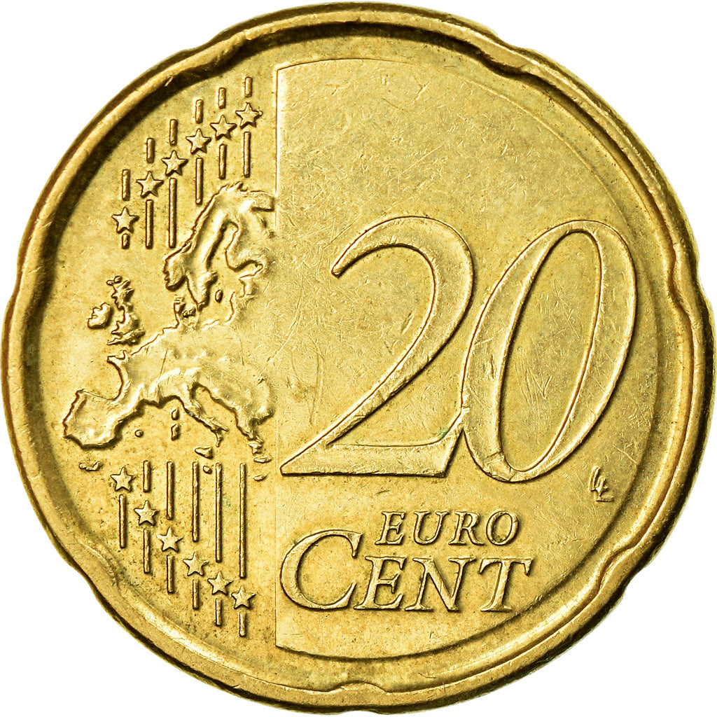 Belgium, 20 Euro Cent, 2007, EF(40-45), Brass, KM:278