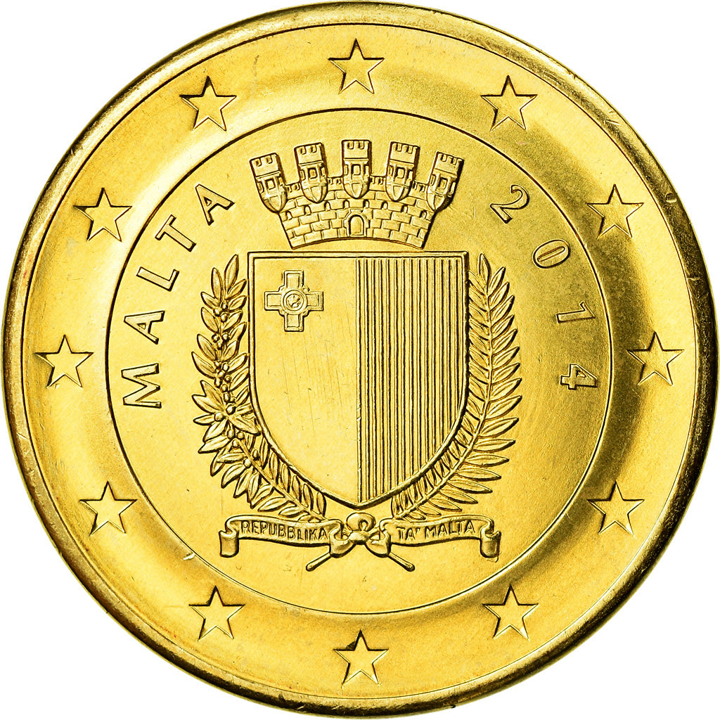 Malta, 5 Euro, 2014, MS(64), Latão