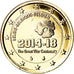 Belgium, 2 Euro, The Great War Centenary, 2014, MS(63), Gold plated