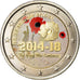 Belgium, 2 Euro, The Great War Centenary, 2014, Colorised, MS(63), Bi-Metallic