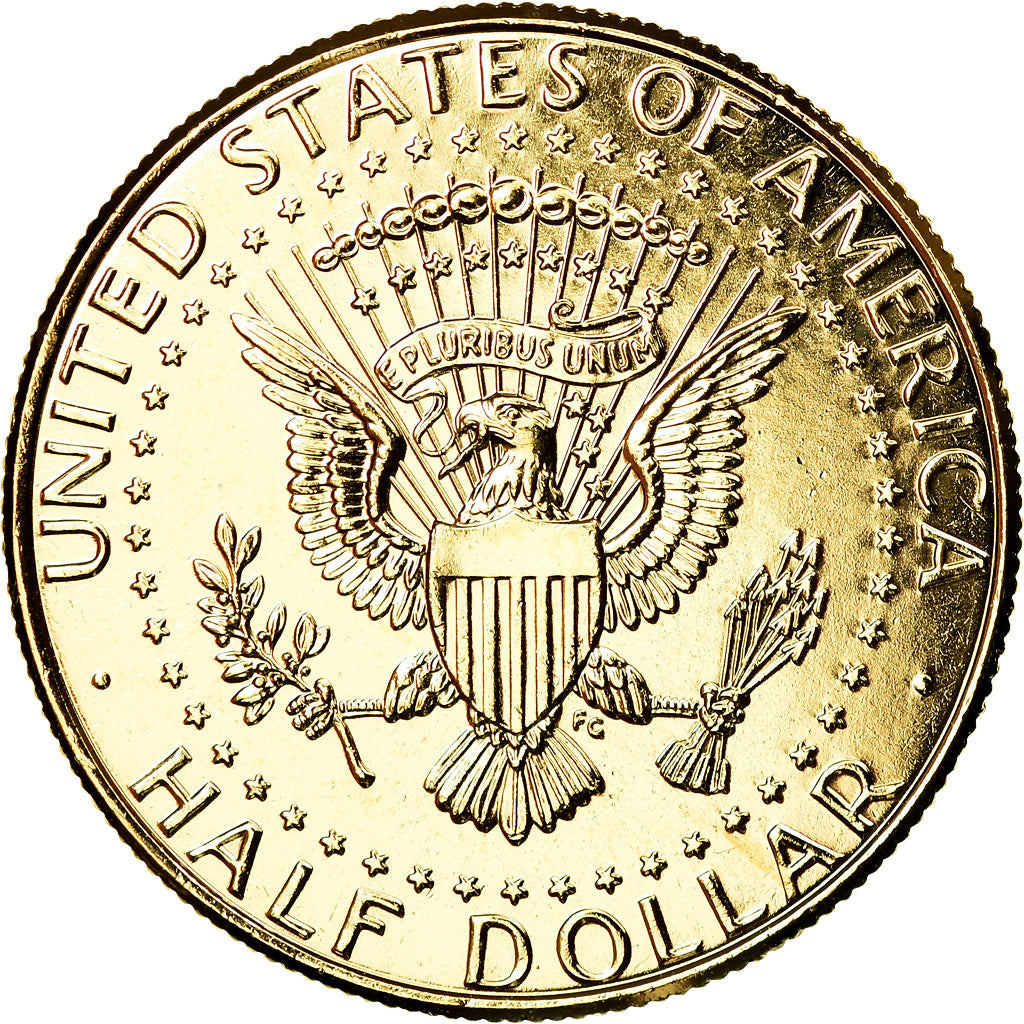 Coin, United States, Half Dollar, 2014, Denver, MS(63), Gold plated