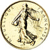 Coin, France, Franc, 1976, MS(63), Gold plated
