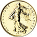 Coin, France, Franc, 1999, MS(63), Gold plated