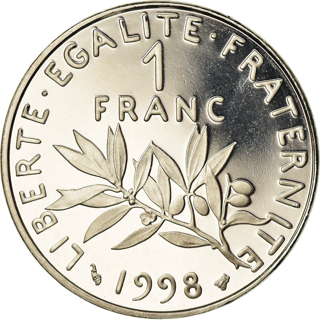 Monnaie, France, Semeuse, Franc, 1998, Paris, Proof, FDC, Nickel, Gadoury:474b