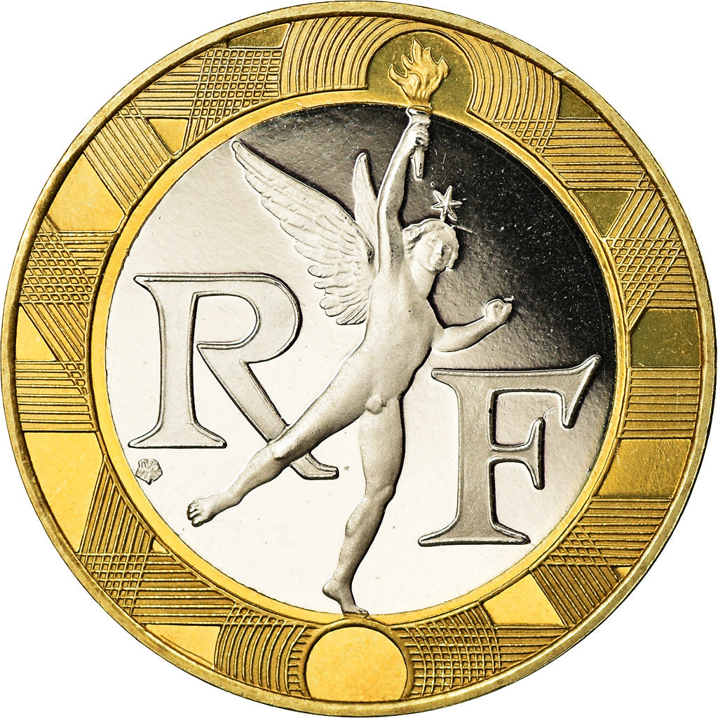Munten, Frankrijk, Génie, 10 Francs, 1998, Paris, Proof, FDC, Aluminum-Bronze