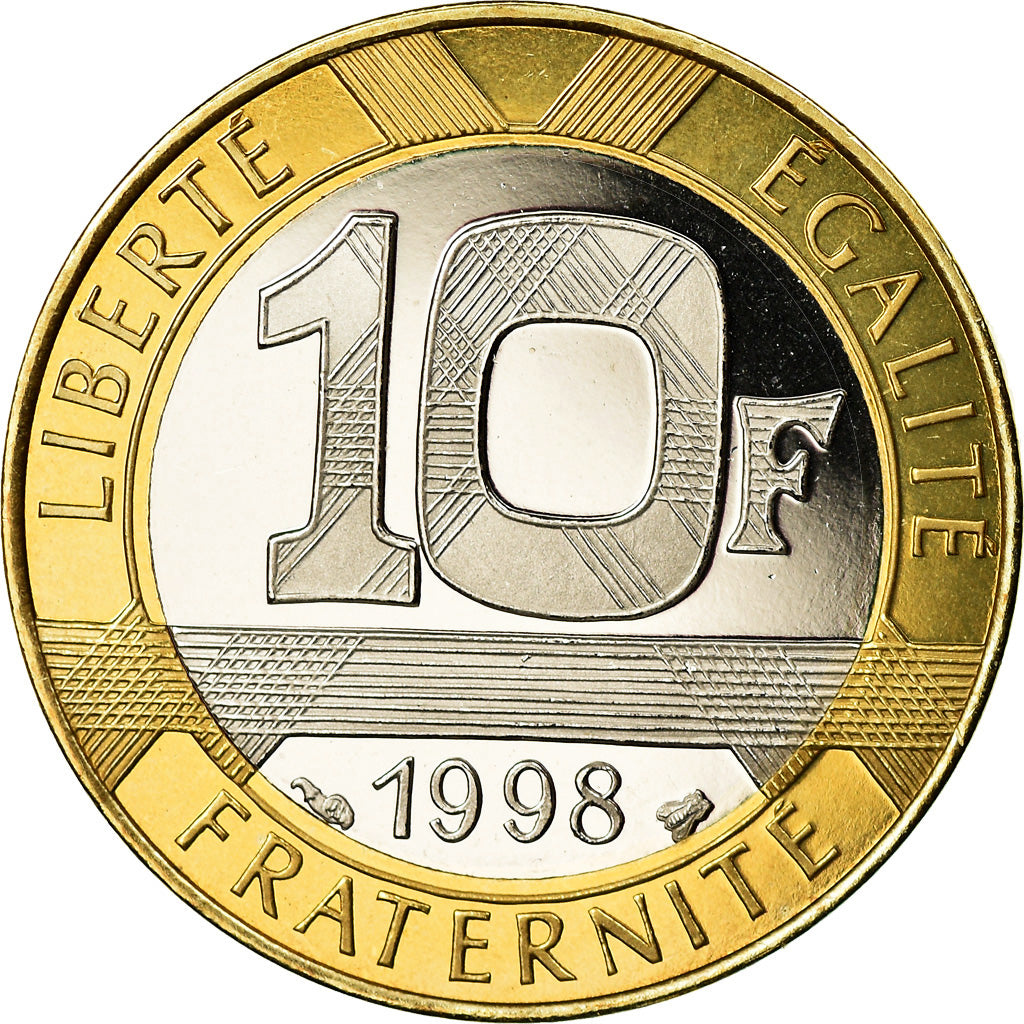 Munten, Frankrijk, Génie, 10 Francs, 1998, Paris, Proof, FDC, Aluminum-Bronze