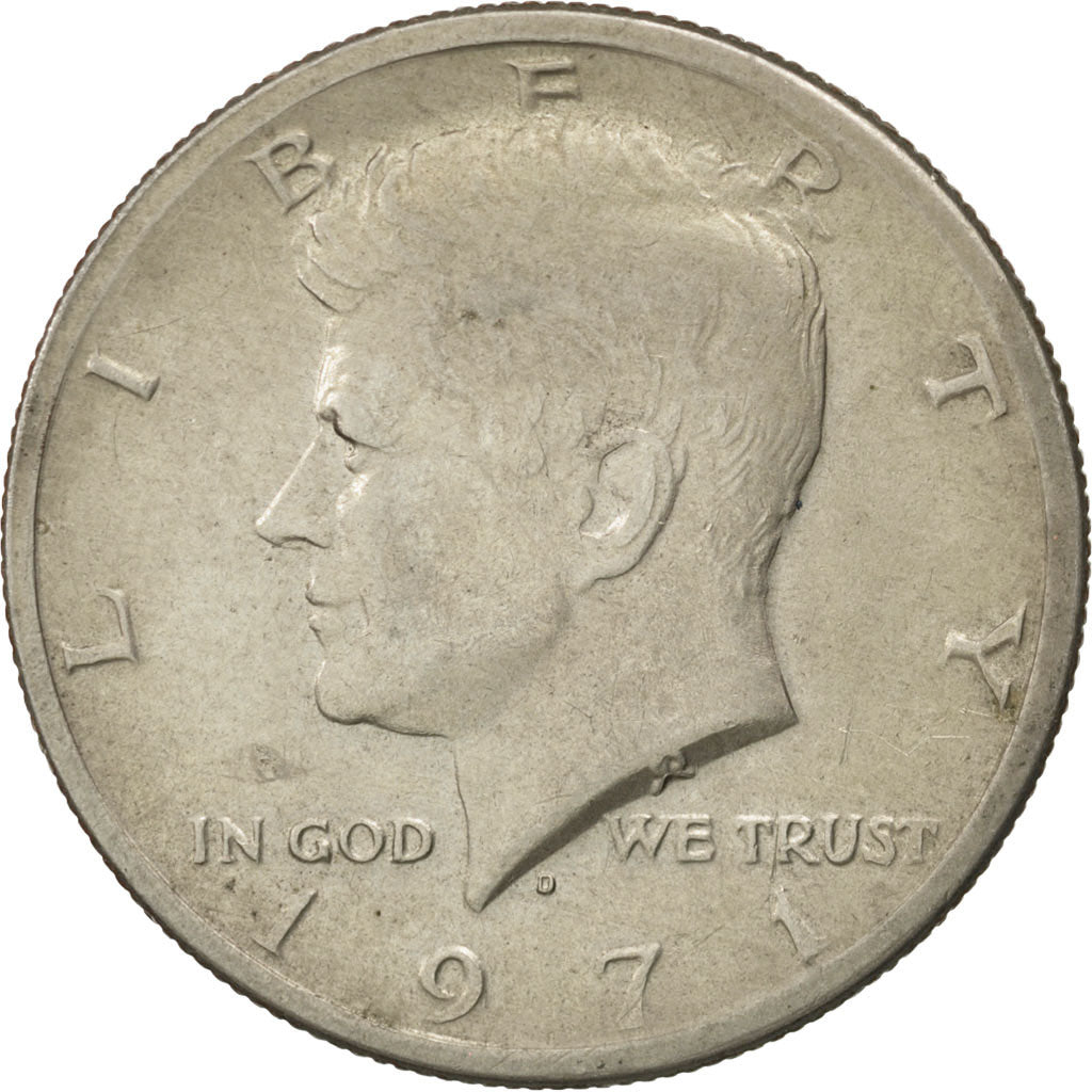 Stati Uniti, Kennedy Half Dollar, Half Dollar, 1971, U.S. Mint, Denver, BB, R...