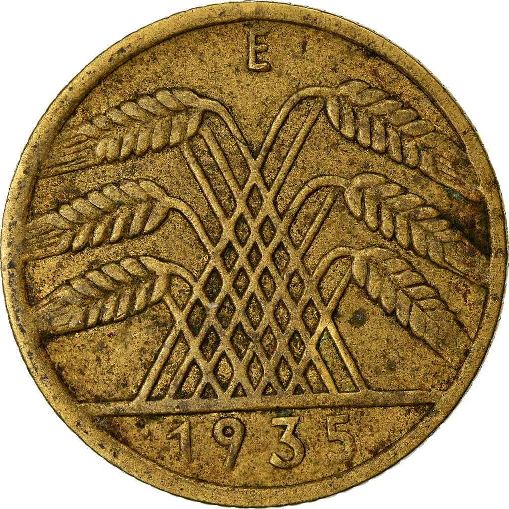 Monnaie, Allemagne, République de Weimar, 10 Reichspfennig, 1935