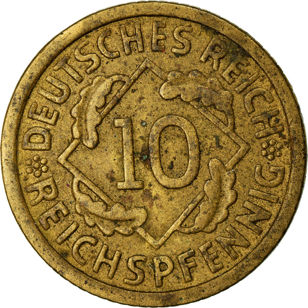 Monnaie, Allemagne, République de Weimar, 10 Reichspfennig, 1935