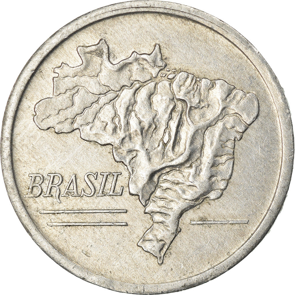 Moneta, Brasile, 10 Cruzeiros, 1965, BB, Alluminio, KM:572