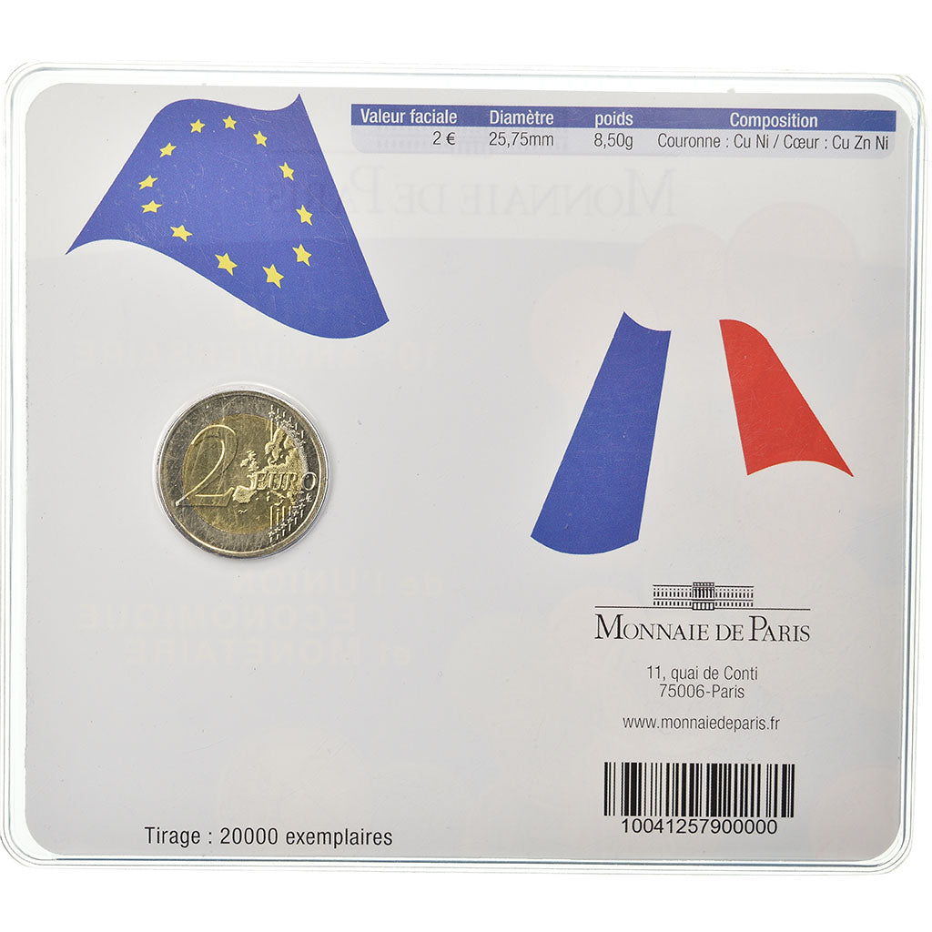 France, 2 Euro, EMU, 2009, MS(65-70), Bi-Metallic, KM:1590