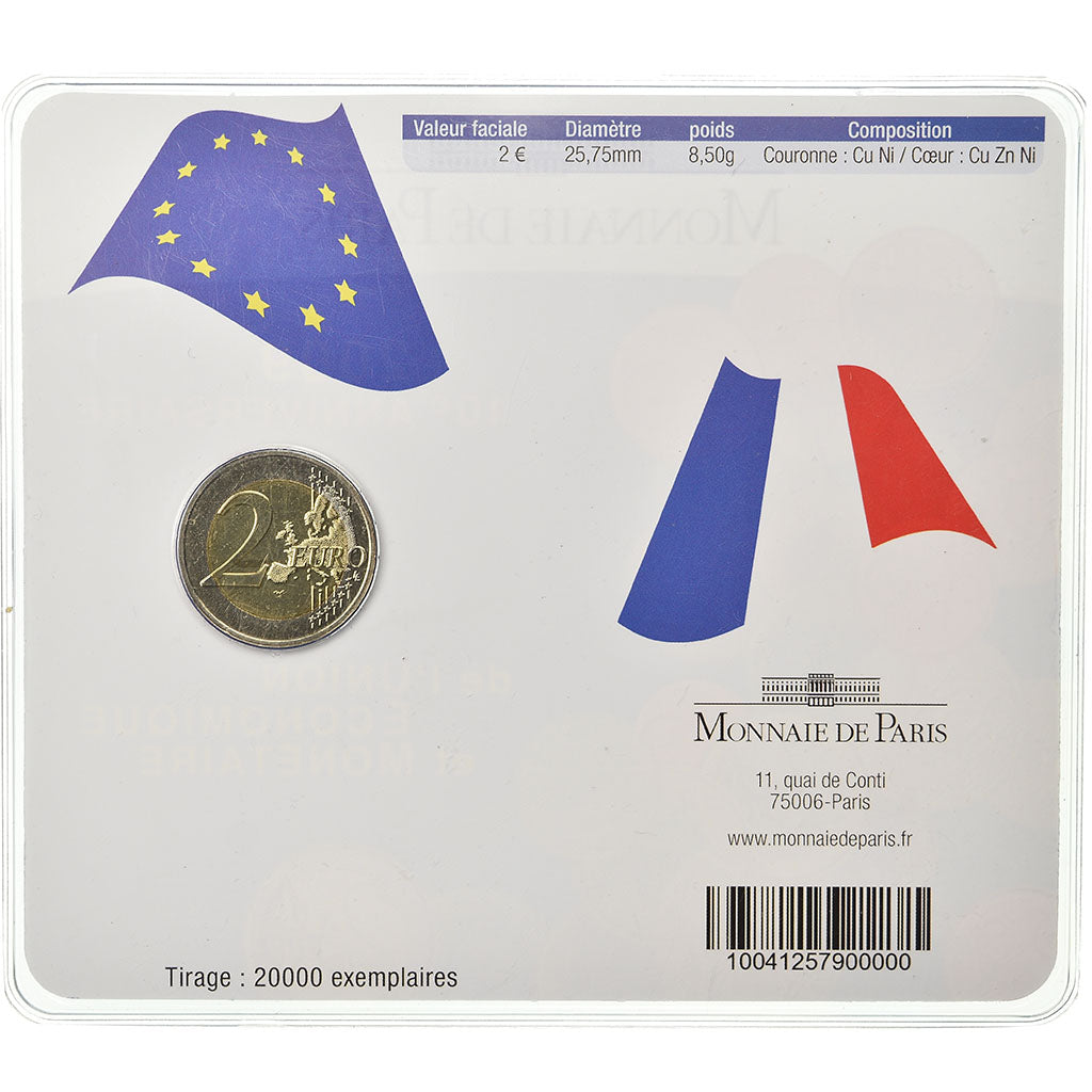 France, 2 Euro, EMU, 2009, FDC, Bi-Metallic, KM:1590