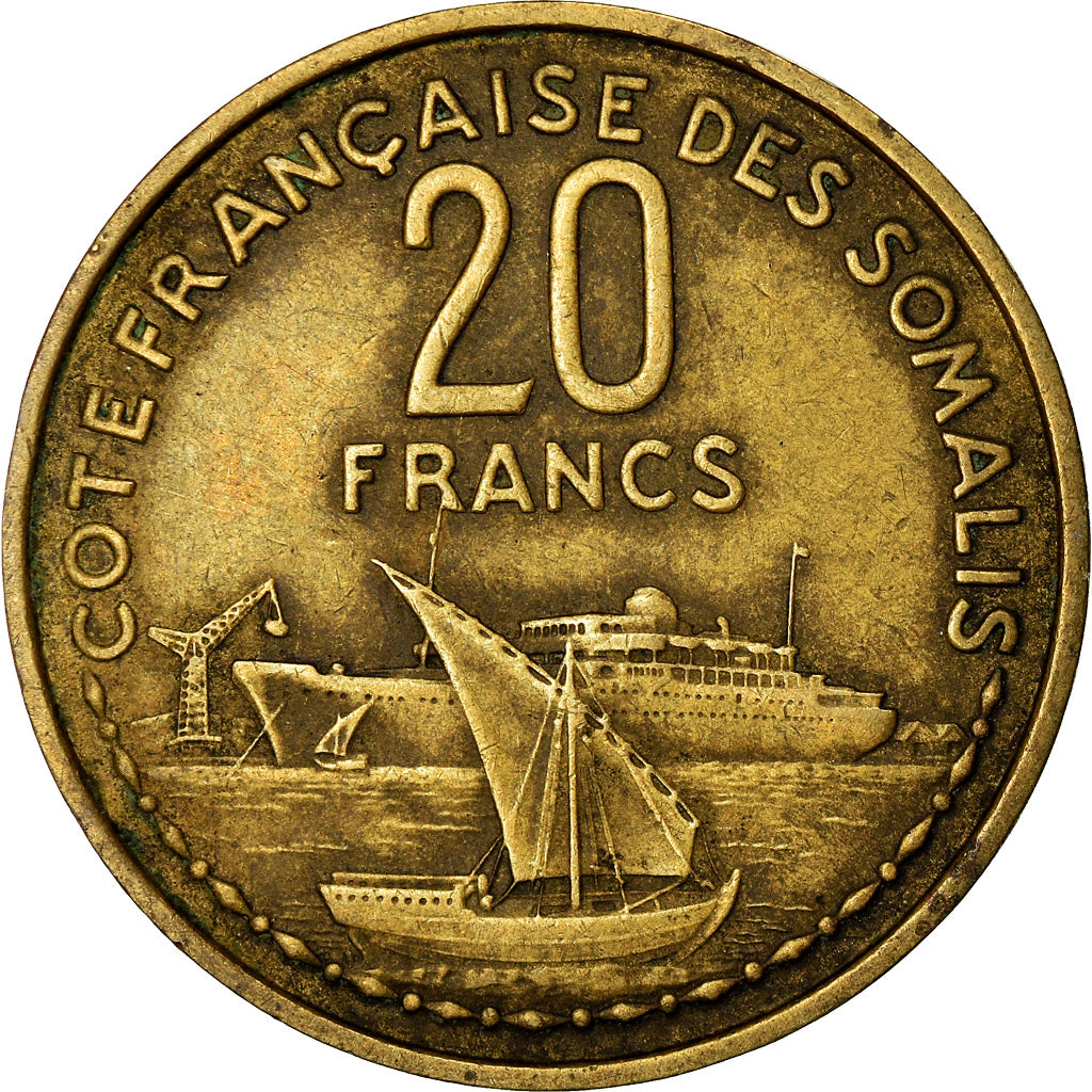 Monnaie, Côte française des Somalis, 20 Francs, 1952, Paris, TTB