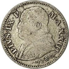 Moneda, Estados italianos, PAPAL STATES, Pius IX, 10 Soldi, 50 Centesimi, 1868
