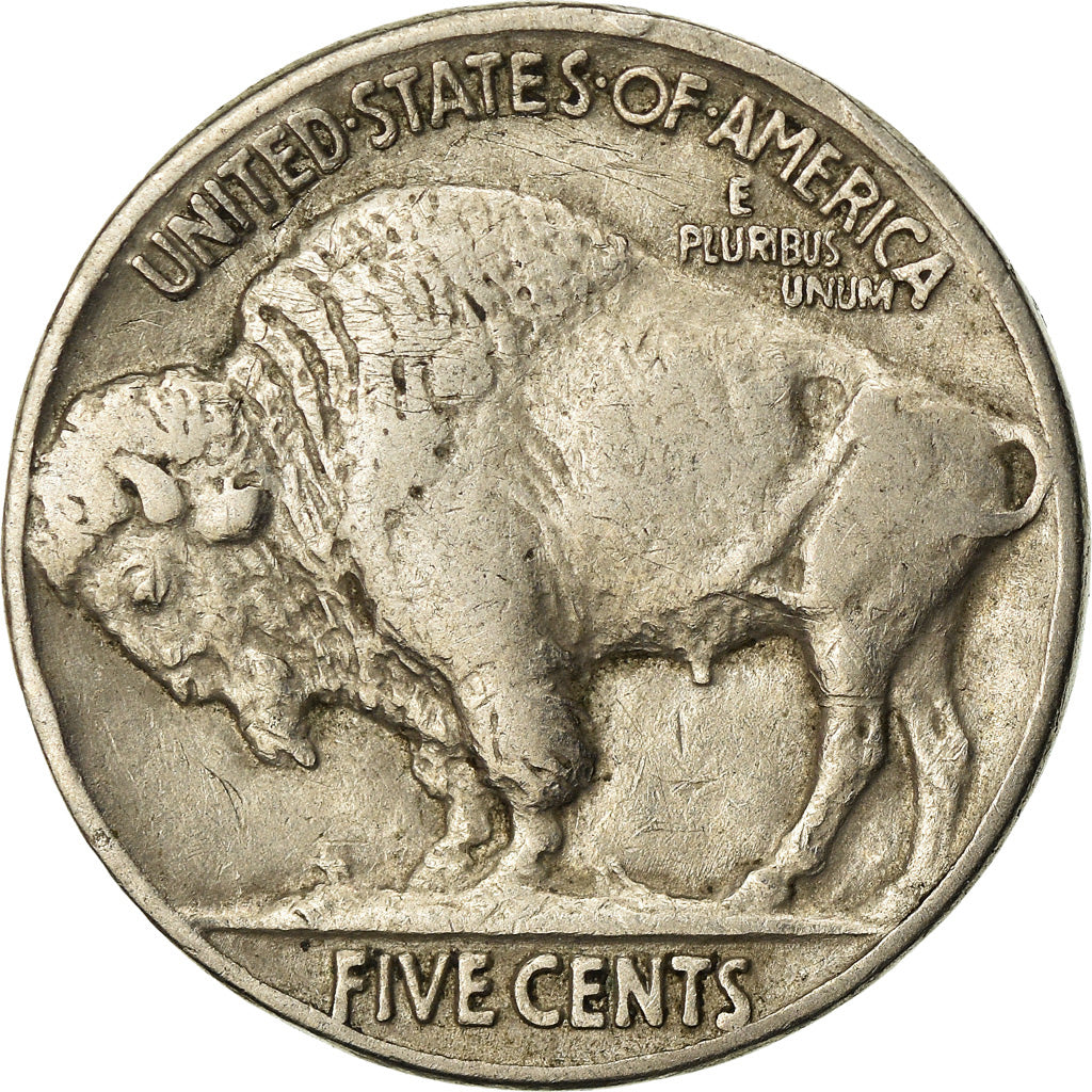 Moneta, USA, Buffalo Nickel, 5 Cents, 1937, U.S. Mint, Philadelphia, VF(30-35)