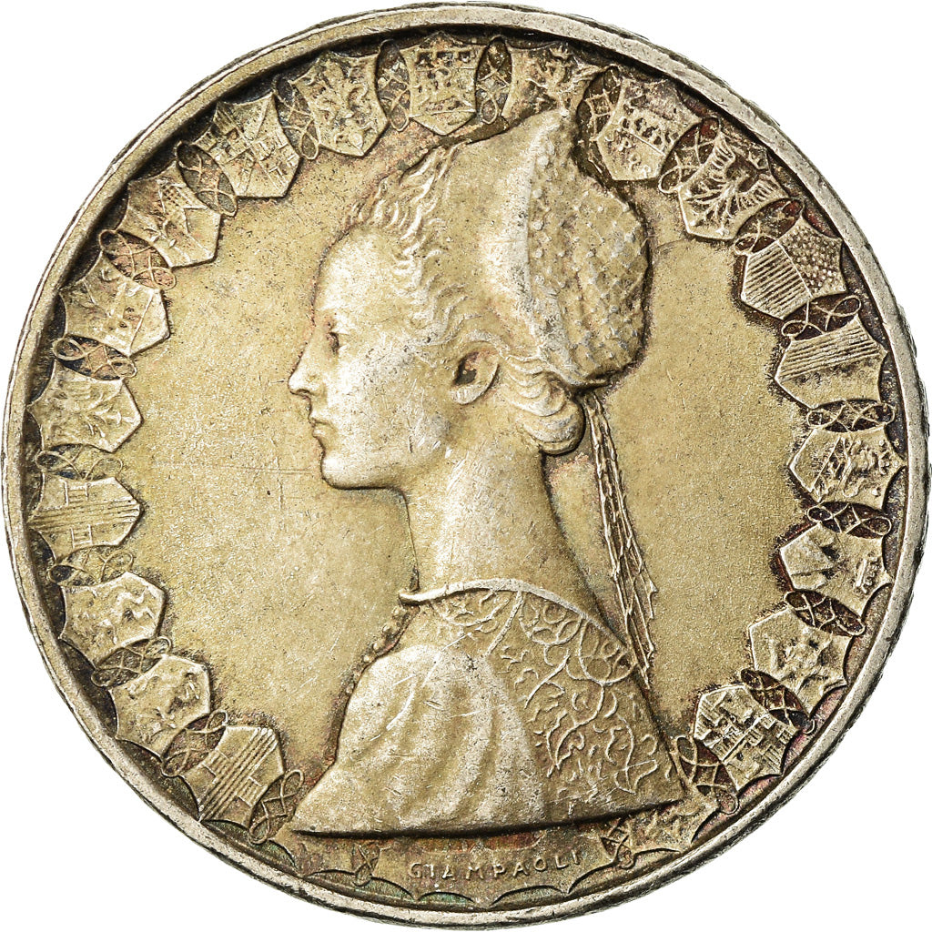 Coin, Italy, 500 Lire, 1958, Rome, EF(40-45), Silver, KM:98