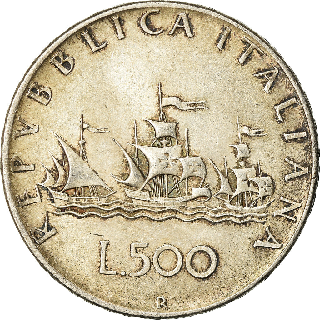 Coin, Italy, 500 Lire, 1958, Rome, EF(40-45), Silver, KM:98