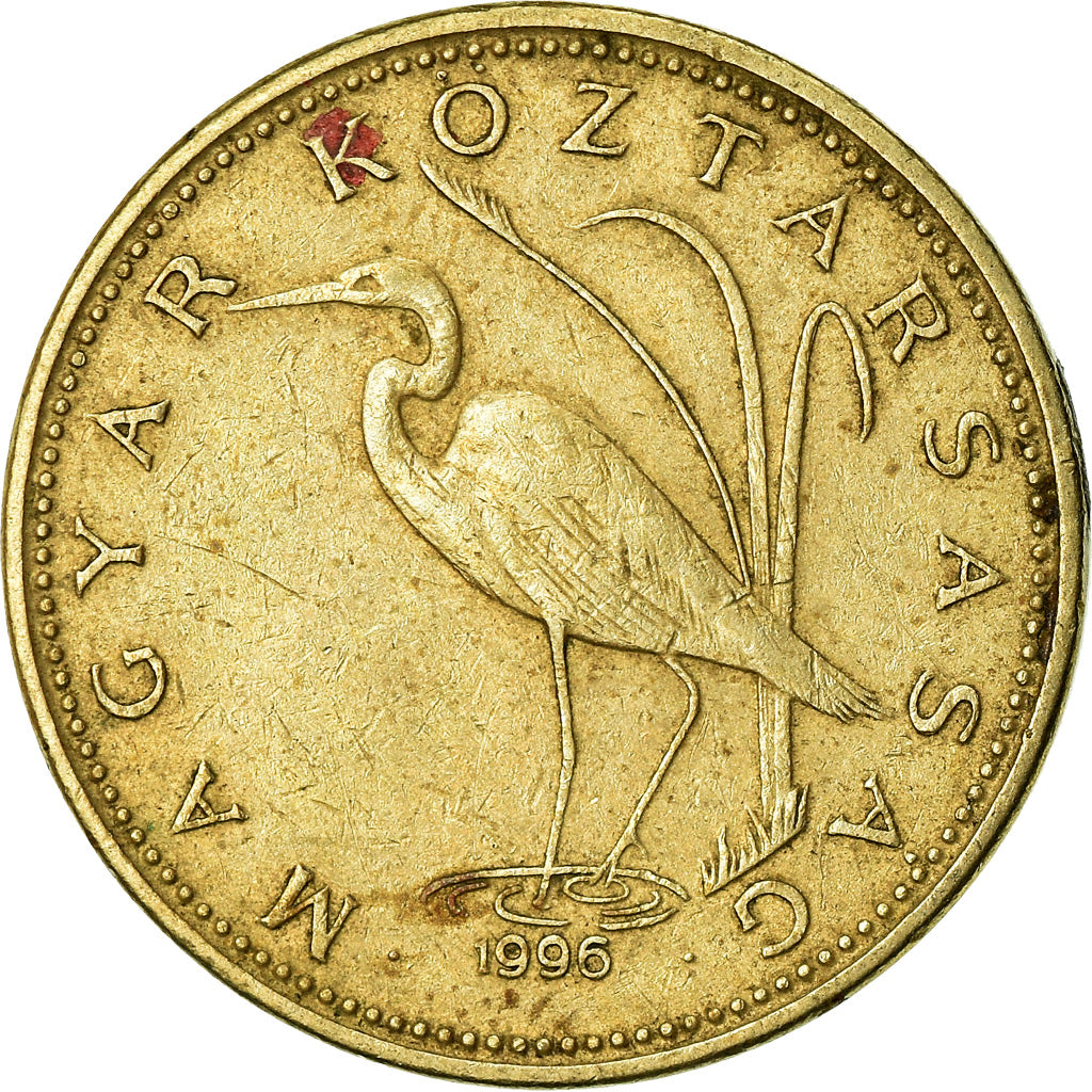 Münze, Ungarn, 5 Forint, 1996, Budapest, SS, Nickel-brass, KM:694