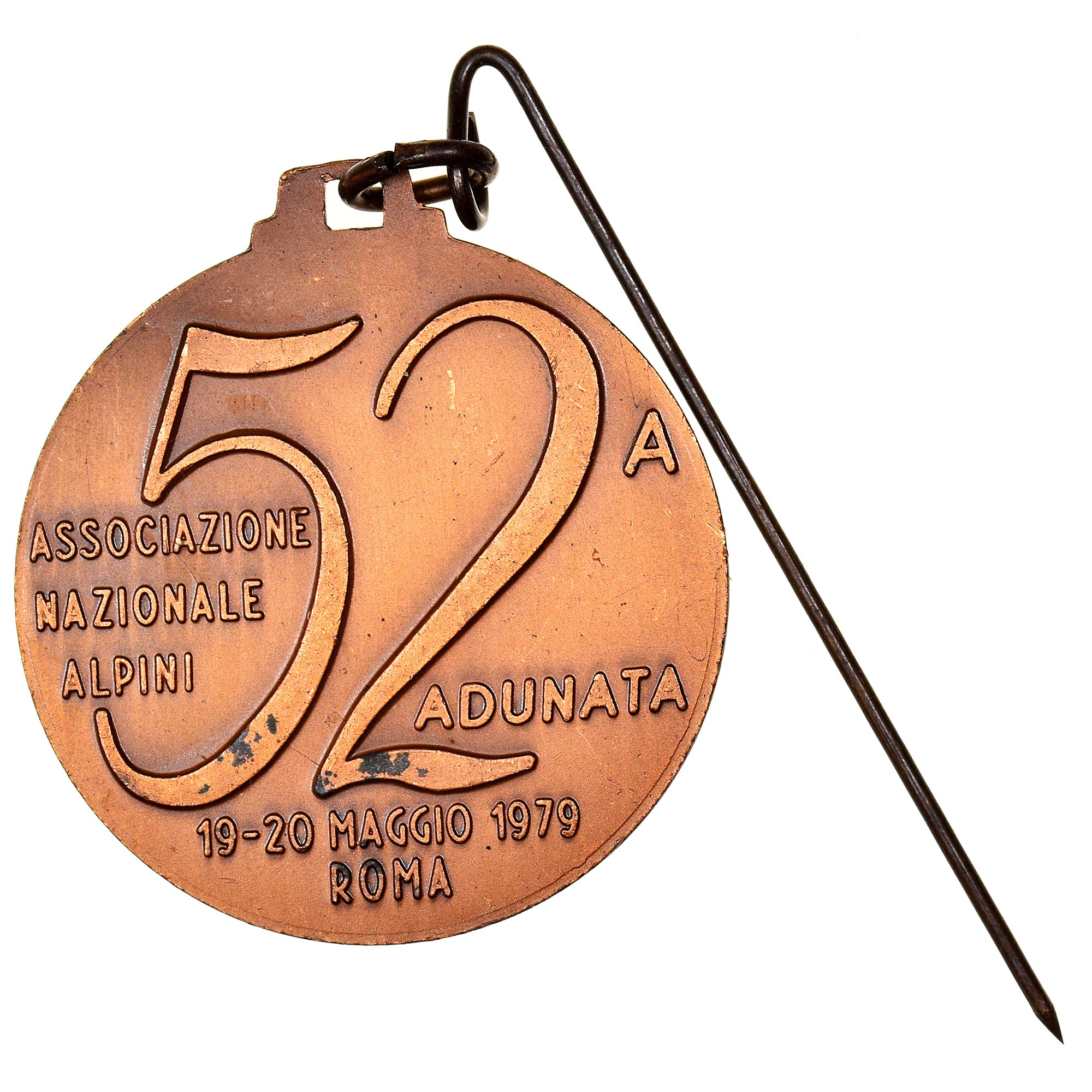 Italia, medaglia, Associazione Nazionale Alpini, 52 A Adunata, Roma, 1979