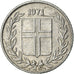 Coin, Iceland, 10 Aurar, 1971, EF(40-45), Aluminum, KM:10a