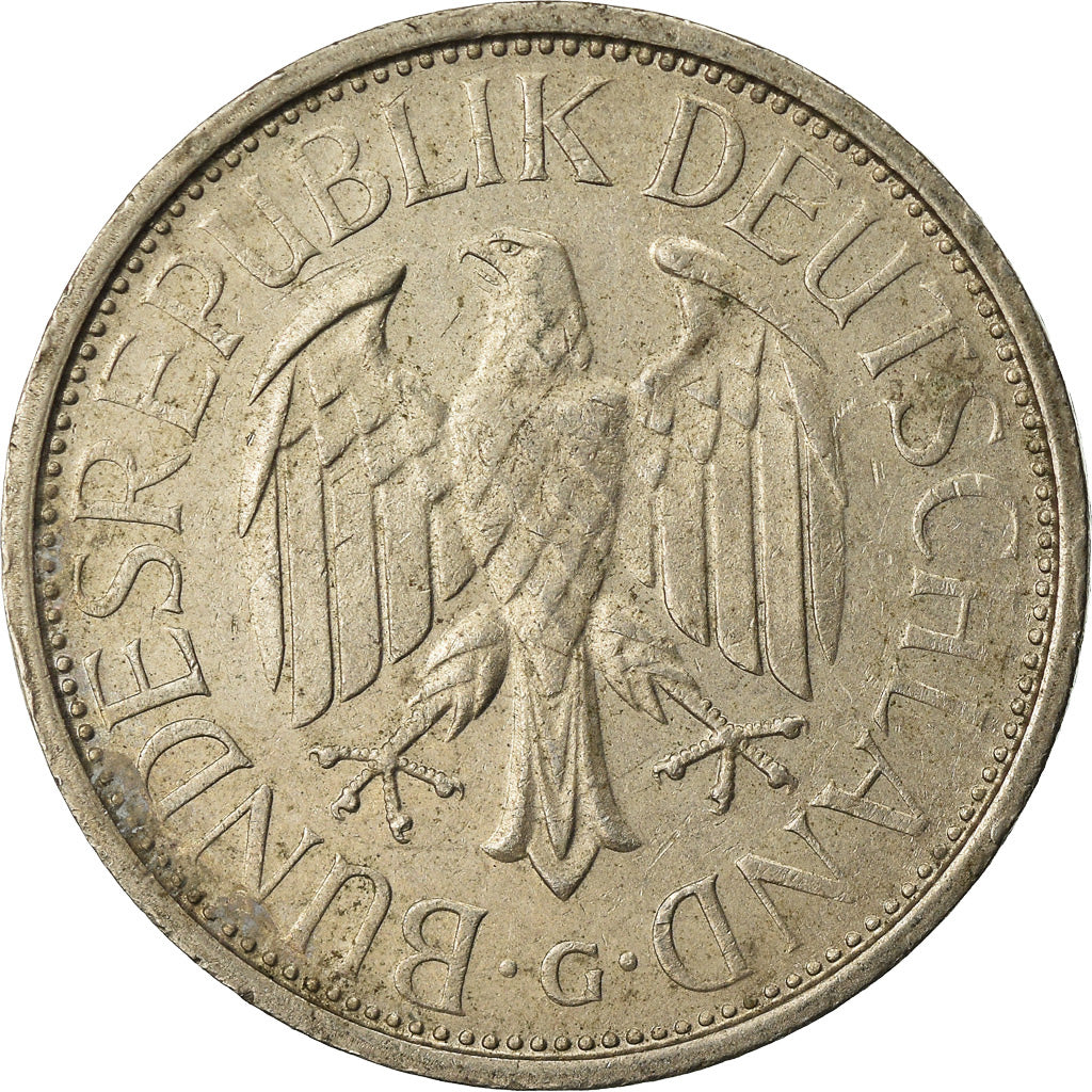 Moneda, ALEMANIA - REPÚBLICA FEDERAL, Mark, 1974, Karlsruhe, MBC, Cobre -