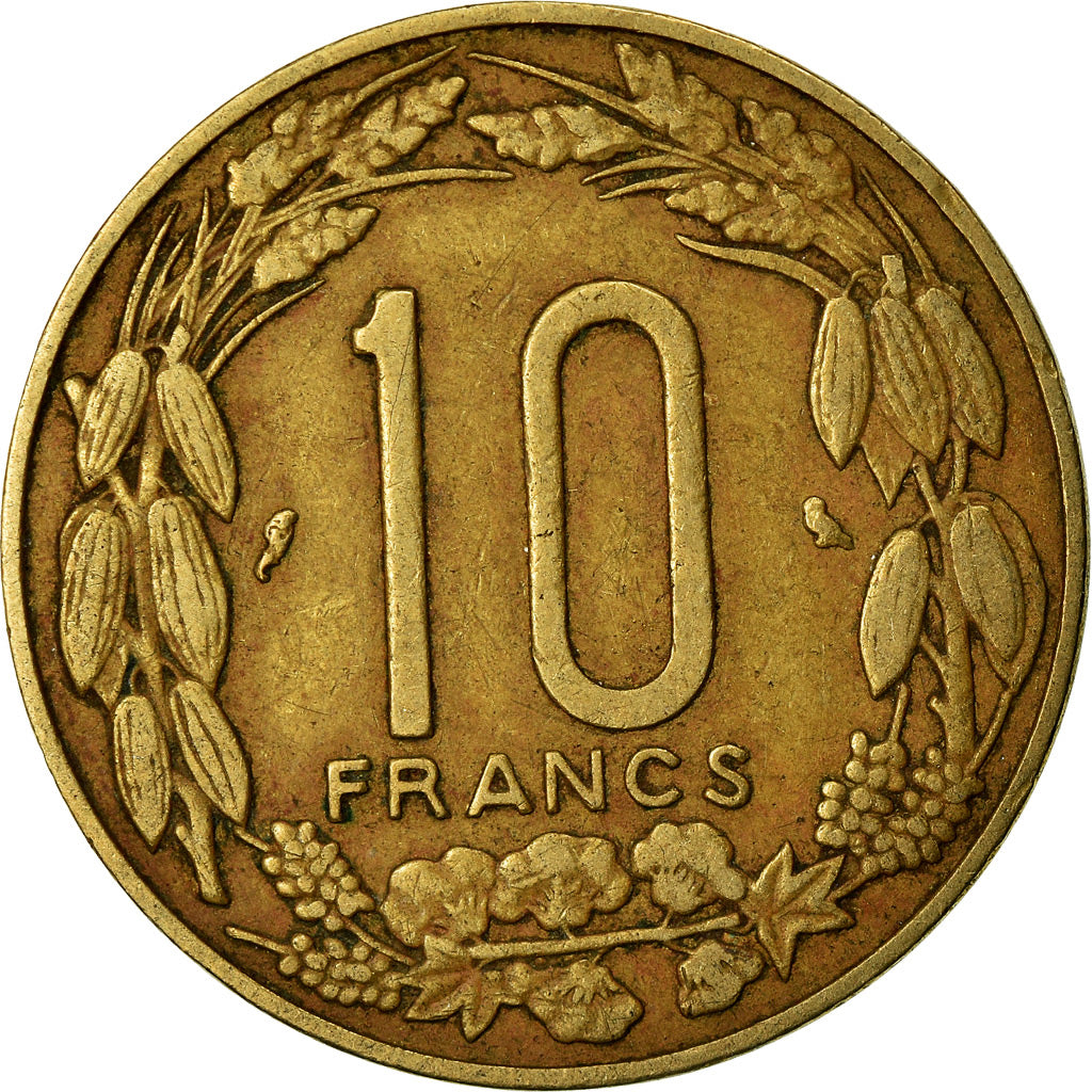 Coin, EQUATORIAL AFRICAN STATES, 10 Francs, 1972, Paris, EF(40-45)