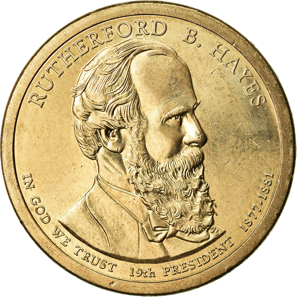 Coin, United States, Dollar, 2011, U.S. Mint, Rutherford B. Hayes, MS(63)